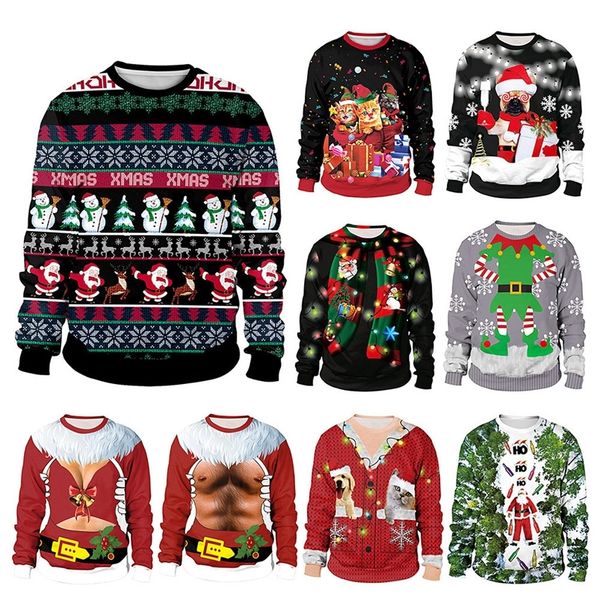 men s sweaters christmas funny cartoon snowflake 3d printed ugly jumpers pullovers autumn clothing 220908, White;black
men s sweaters christmas funny cartoon snowflake 3d printed ugly jumpers pullovers autumn clothing 220908, White;black