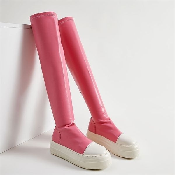 boots owen seak women shoes over knee high platform pu luxury trainers winter casual spring flats black pink red big size 220908
boots owen seak women shoes over knee high platform pu luxury trainers winter casual spring flats black pink red big size 220908