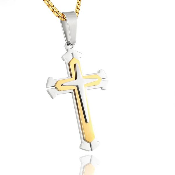 silver gold catholic star cross religious pendant necklace stainless steel chain jewelry
silver gold catholic star cross religious pendant necklace stainless steel chain jewelry