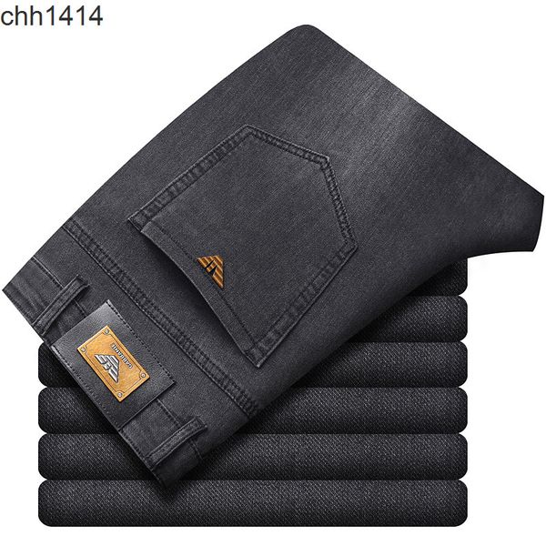 autumn new jeans men's elastic business armas straight fit brand men's long pants, Blue
autumn new jeans men's elastic business armas straight fit brand men's long pants, Blue