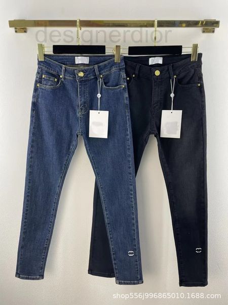 women's jeans designer shenzhen nanyou women's wear xiaoxiangjia chain leather brand decoration high waist korean jeans pencil pan, Blue
women's jeans designer shenzhen nanyou women's wear xiaoxiangjia chain leather brand decoration high waist korean jeans pencil pan, Blue