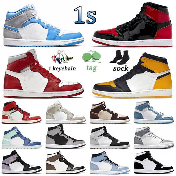 men women 1 designer shoes jumpman sneakers j1 high og yellow toe stage haze 1s college grey sports denim stealth diamond university blue tr, Black
men women 1 designer shoes jumpman sneakers j1 high og yellow toe stage haze 1s college grey sports denim stealth diamond university blue tr, Black