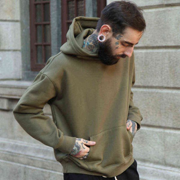 men's hoodies sweatshirts sweater size silhouette drop shoulder camel pullover, Black
men's hoodies sweatshirts sweater size silhouette drop shoulder camel pullover, Black