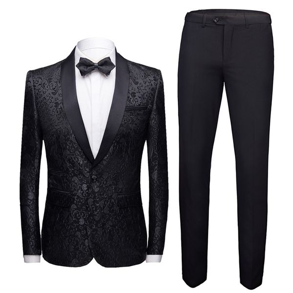 men's suits blazers black formal suit men 2 piece set fashion business wedding banquet men dress blazer and pants jacquard fabric 22090, White;black
men's suits blazers black formal suit men 2 piece set fashion business wedding banquet men dress blazer and pants jacquard fabric 22090, White;black