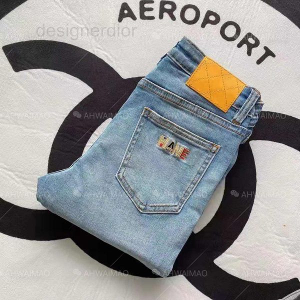 women's jeans designer light color nine point jeans 2021 new xiangxiangjia letter embroidery thin and high pencil pants bh5s, Blue
women's jeans designer light color nine point jeans 2021 new xiangxiangjia letter embroidery thin and high pencil pants bh5s, Blue