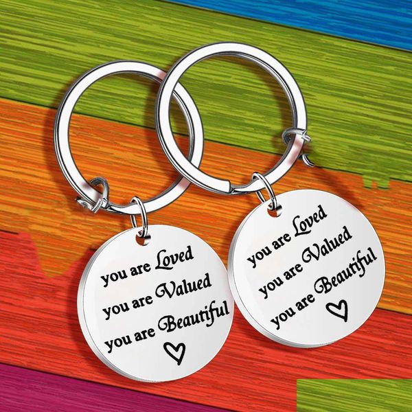 key rings you are loved beautif round key ring stainless steel keychain drop delivery 2021 jewelry dhseller2010 dh2rn, Slivery;golden
key rings you are loved beautif round key ring stainless steel keychain drop delivery 2021 jewelry dhseller2010 dh2rn, Slivery;golden