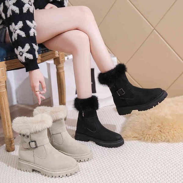 snow boots women's martin boots new winter korean version thickened solid color short boots plush warm snow cotton shoes women, Black
snow boots women's martin boots new winter korean version thickened solid color short boots plush warm snow cotton shoes women, Black