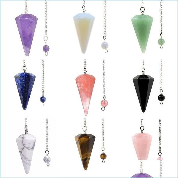 pendant necklaces necklace pendant natural gemstone amet healing crystal cone pendum charm necklaces meditation hexagonal pendums for dh0mc, Silver
pendant necklaces necklace pendant natural gemstone amet healing crystal cone pendum charm necklaces meditation hexagonal pendums for dh0mc, Silver