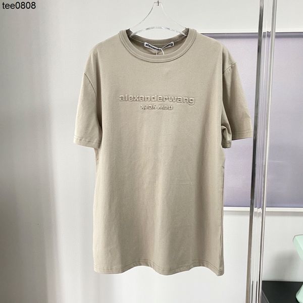 2022 summer new product aw king tee t-shirt embossed concave and convex letters printed round neck short sleeves show thin trend, White
2022 summer new product aw king tee t-shirt embossed concave and convex letters printed round neck short sleeves show thin trend, White