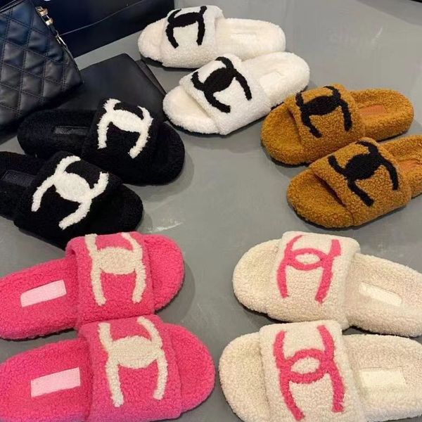 2022 classic luxury designer women wool slides slippers c home fur fluffy furry warm letters sandals autumn winter slides scuffs cotton slip, Black
2022 classic luxury designer women wool slides slippers c home fur fluffy furry warm letters sandals autumn winter slides scuffs cotton slip, Black