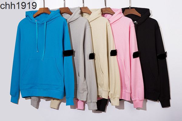 stone tide brand sitong island hoodie armband badge simple sweater, Black