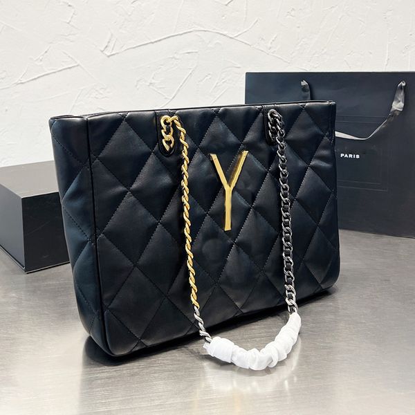 rhomboid quilted tote bag women shopping bag large handbags gold silver two color chain leather totes bags big hardware letters magnetic has
rhomboid quilted tote bag women shopping bag large handbags gold silver two color chain leather totes bags big hardware letters magnetic has