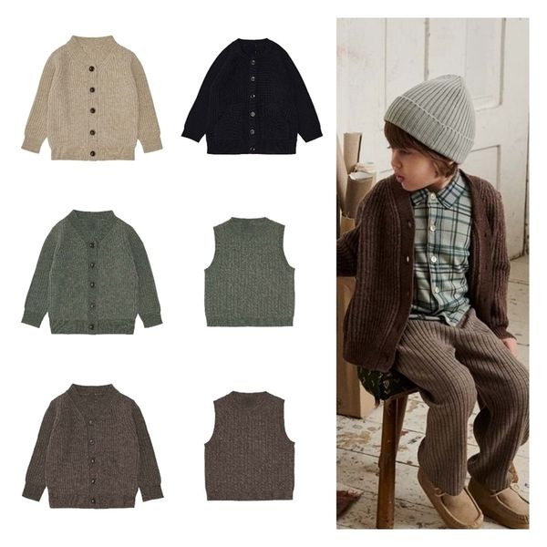 pullover childrens sweater ins autumn and winter fu boys girls warm v neck cardigan solid color sleeveless vest 220909, Blue
pullover childrens sweater ins autumn and winter fu boys girls warm v neck cardigan solid color sleeveless vest 220909, Blue