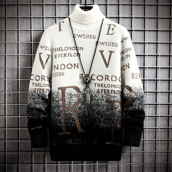 men s sweaters fall winter mink cashmere sweater men turtleneck male knitwear thick warm mens knit pullovers 220908, White;black
men s sweaters fall winter mink cashmere sweater men turtleneck male knitwear thick warm mens knit pullovers 220908, White;black