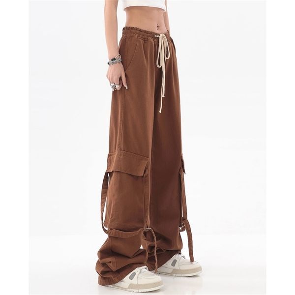 mens pants retro streamer pocket straight overalls men and women summer european and american high street wideleg drawstring casual pants 22, Black
mens pants retro streamer pocket straight overalls men and women summer european and american high street wideleg drawstring casual pants 22, Black