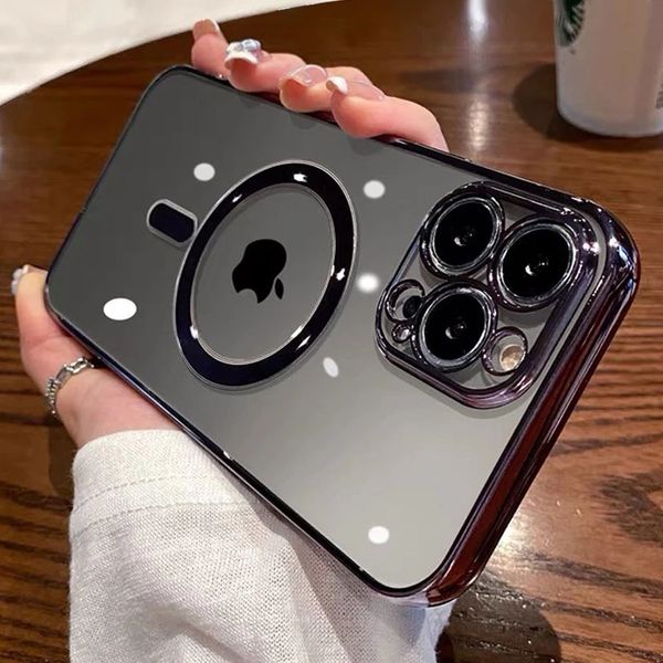 for magsafe luxury cases plating magnetic wireless charging case for iphone 14 13 12 11 pro max mini xr xs x 7 8 plus soft silicone cover
for magsafe luxury cases plating magnetic wireless charging case for iphone 14 13 12 11 pro max mini xr xs x 7 8 plus soft silicone cover