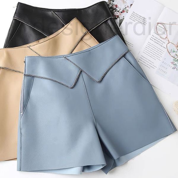 women's jumpsuits & rompers designer 2021 autumn and winter new leather women's shorts high waist diamond temperamentwide leg pant, Black;white
women's jumpsuits & rompers designer 2021 autumn and winter new leather women's shorts high waist diamond temperamentwide leg pant, Black;white
