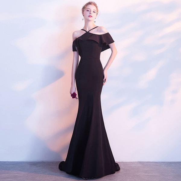 2023 aso ebi style prom dresses black mermaid halter neck floor length ruffles formal evening occasion party dresses
2023 aso ebi style prom dresses black mermaid halter neck floor length ruffles formal evening occasion party dresses