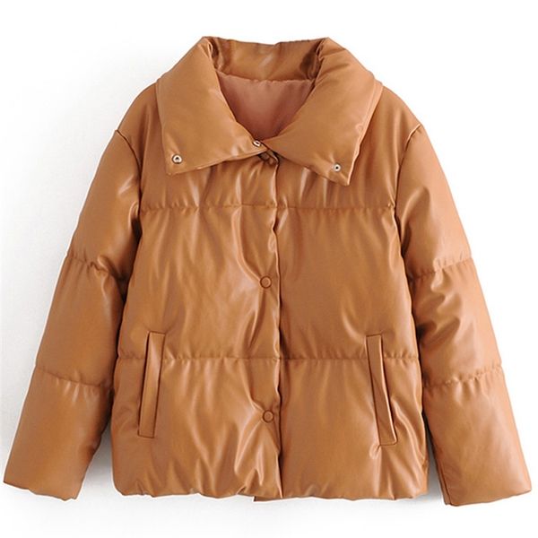 women's down parkas women pu leather parkas fashion high street solid faxu leather coats elegant winter thick cotton jackets loose oute, Black
women's down parkas women pu leather parkas fashion high street solid faxu leather coats elegant winter thick cotton jackets loose oute, Black
