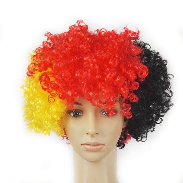 designer wig hair jewelry sjb flag color rainbow football fan hair explosion headgear atmosphere dress up props, Golden;white
designer wig hair jewelry sjb flag color rainbow football fan hair explosion headgear atmosphere dress up props, Golden;white