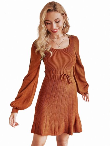 women's sweaters simplee lantern sleeve drawstring waist sweater dress o4bj#, White;black
women's sweaters simplee lantern sleeve drawstring waist sweater dress o4bj#, White;black