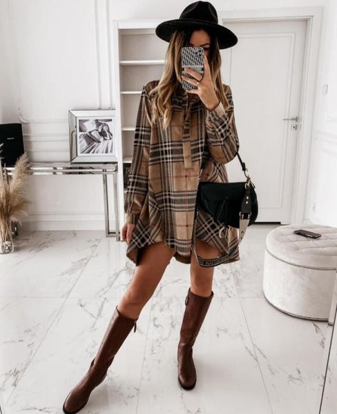 2023 new plaid check tunic elegant dress for women casual irregular long-sleeve loose straight short dresses ladies fashion dress shirts, Black;gray
2023 new plaid check tunic elegant dress for women casual irregular long-sleeve loose straight short dresses ladies fashion dress shirts, Black;gray