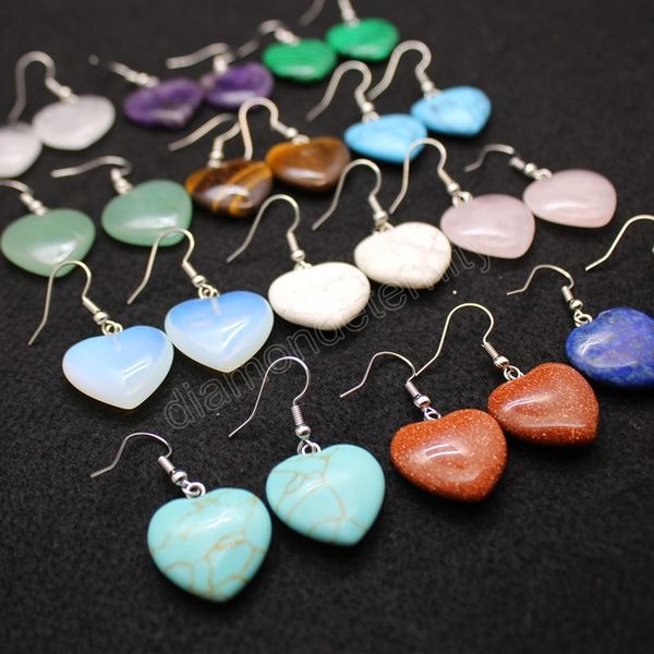 healing heart shape natural gems stone dangle earring malachites pink quartz purple crystal dangle earrings jewelry for women, Silver
healing heart shape natural gems stone dangle earring malachites pink quartz purple crystal dangle earrings jewelry for women, Silver