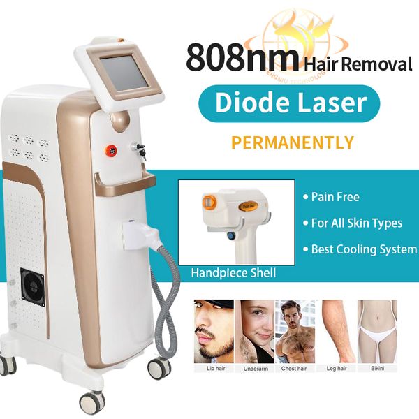 808nm diode laser painless hair removal machine with 30 million s handle ce approved, Black
808nm diode laser painless hair removal machine with 30 million s handle ce approved, Black