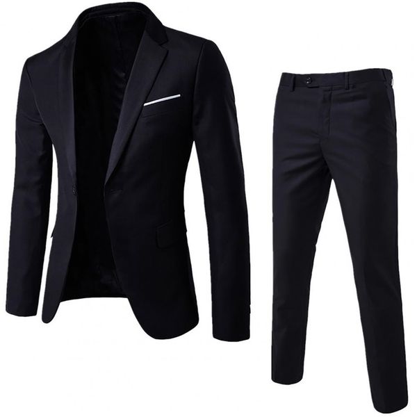 men's suits blazers 2pcs/set men suit solid color long sleeve lapel slim button business suit 220909, White;black
men's suits blazers 2pcs/set men suit solid color long sleeve lapel slim button business suit 220909, White;black