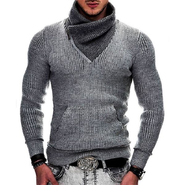 men s sweaters fashion long sleeve turtleneck pocket knit autumn winter versatile pullover bottom harajuku outerwear 220908, White;black
men s sweaters fashion long sleeve turtleneck pocket knit autumn winter versatile pullover bottom harajuku outerwear 220908, White;black