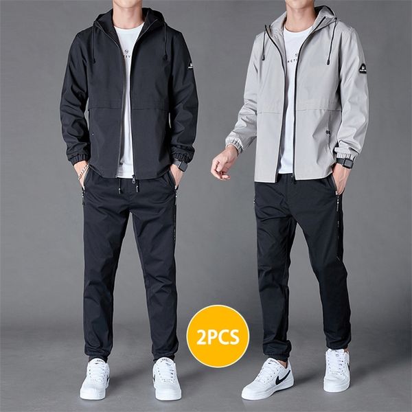 men's tracksuits mens two pieces set hooded jacket and pants set autumn men tracksuit fashion sportswear solid color casual male sports, Gray
men's tracksuits mens two pieces set hooded jacket and pants set autumn men tracksuit fashion sportswear solid color casual male sports, Gray