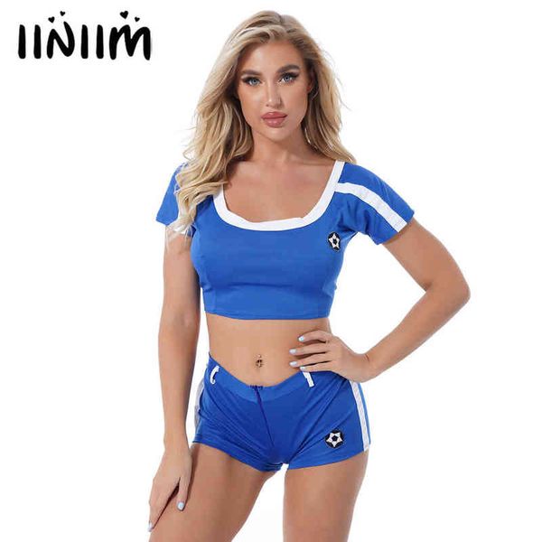 women's tracksuits woman cosplay come competition dedicated cheerleading uniform exposed navel short-sleeved t-shirt shorts summer ling, Gray
women's tracksuits woman cosplay come competition dedicated cheerleading uniform exposed navel short-sleeved t-shirt shorts summer ling, Gray