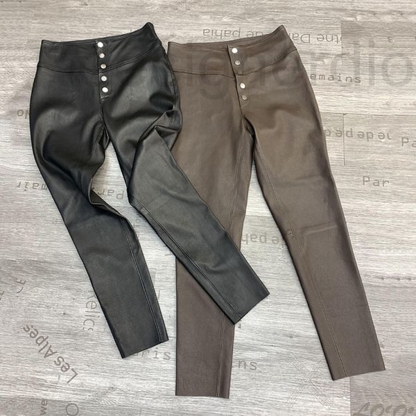 women's jumpsuits & rompers designer european goods autumn and winter 2022 new leather elastic pants high waist button sheepskin nine l, Black;white
women's jumpsuits & rompers designer european goods autumn and winter 2022 new leather elastic pants high waist button sheepskin nine l, Black;white