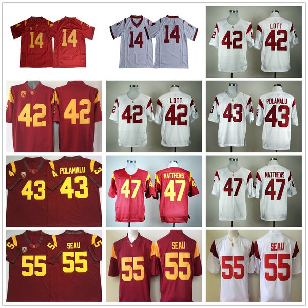 ncaa usc trojans college football jerseys 42 ronnie lott 43 troy polamalu 47 clay matthews 55 junior seau 14 sam darnold jersey, Black
ncaa usc trojans college football jerseys 42 ronnie lott 43 troy polamalu 47 clay matthews 55 junior seau 14 sam darnold jersey, Black