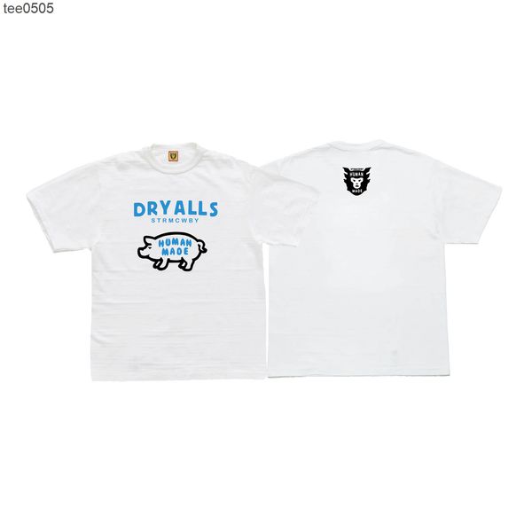 high made dry all strmcway piggy printed slub cotton men's and women's short sleeve t-shirt, White;black
high made dry all strmcway piggy printed slub cotton men's and women's short sleeve t-shirt, White;black