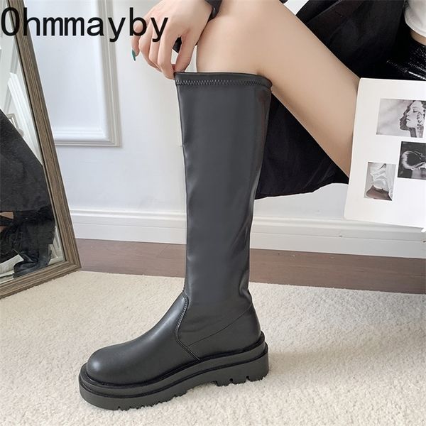boots platform women long boots pu leather ladies zipper knight flats shoes fashion winter heel kneehigh boots botas femininas 220908, Black
boots platform women long boots pu leather ladies zipper knight flats shoes fashion winter heel kneehigh boots botas femininas 220908, Black