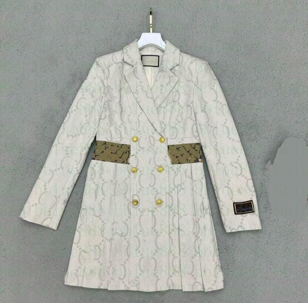 22 women's work dresses autumn and winter new v-neck long-sleeved dress lettering metal button decoration hem pleated skirt slim fit 90, White;black
22 women's work dresses autumn and winter new v-neck long-sleeved dress lettering metal button decoration hem pleated skirt slim fit 90, White;black