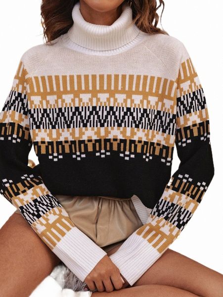women's sweaters simplee christmas geo pattern raglan sleeve turtle neck sweater u56h#, White;black
women's sweaters simplee christmas geo pattern raglan sleeve turtle neck sweater u56h#, White;black