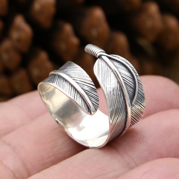 925 sterling silver crooked curly feather adjustable band rings simple antique vintage handmade designer punk luxury jewelry accessories gif
925 sterling silver crooked curly feather adjustable band rings simple antique vintage handmade designer punk luxury jewelry accessories gif