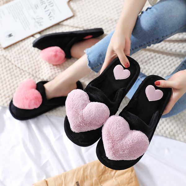 slippers home women winter shoes house warm love heart non slip floor furry fashion fur soft slides 220908, Black
slippers home women winter shoes house warm love heart non slip floor furry fashion fur soft slides 220908, Black