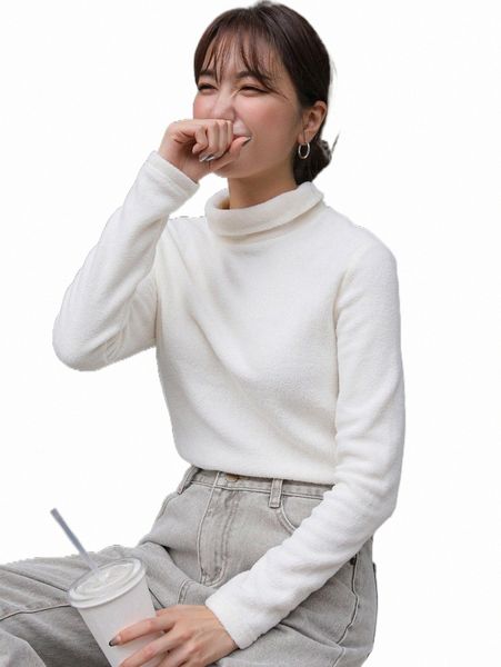 women's hoodies & sweatshirts dazy mock neck fleece sweatshirt q0wy#, Black