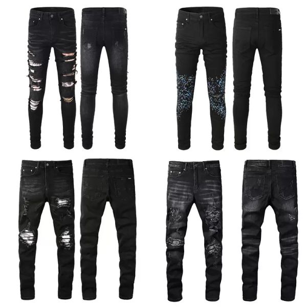 black ripped designer jeans skinny mens fit amiri distressed torn for man rip pants damaged patchwork long zipper distress amir destroyed de, Blue
black ripped designer jeans skinny mens fit amiri distressed torn for man rip pants damaged patchwork long zipper distress amir destroyed de, Blue