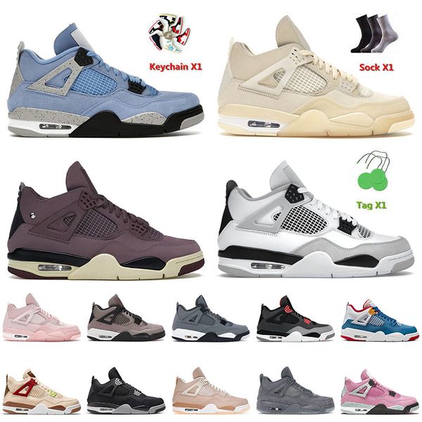 2022 arrival sports basketball shoes 4 4s iv university blue sail violet ore military black cat lightning kaws grey messy room men women tra
2022 arrival sports basketball shoes 4 4s iv university blue sail violet ore military black cat lightning kaws grey messy room men women tra