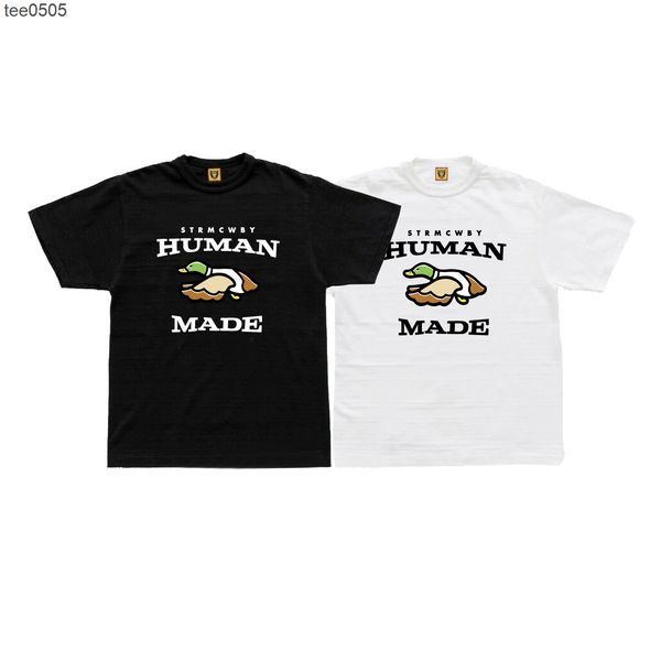 2022 summer new fashion human made flying duck printed bamboo cotton men's and women's short sleeve t-shirt, White;black
2022 summer new fashion human made flying duck printed bamboo cotton men's and women's short sleeve t-shirt, White;black