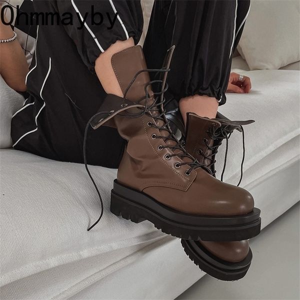 boots autumn winter women mid calf boots woman thick sole flats heels motorcycle booties zipper fashion lace up ladies shoes 220908, Black
boots autumn winter women mid calf boots woman thick sole flats heels motorcycle booties zipper fashion lace up ladies shoes 220908, Black