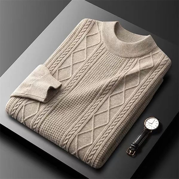 men s sweaters high end brand fashion jacquard sweater men s autumn winter thickened warm knitted pullover korean round neck 220908, White;black
men s sweaters high end brand fashion jacquard sweater men s autumn winter thickened warm knitted pullover korean round neck 220908, White;black