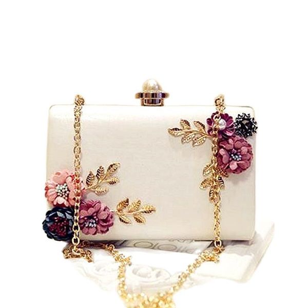 evening bags women handmade flowers mini wedding dinner luxury clutch purse with 2 chains 220908
evening bags women handmade flowers mini wedding dinner luxury clutch purse with 2 chains 220908