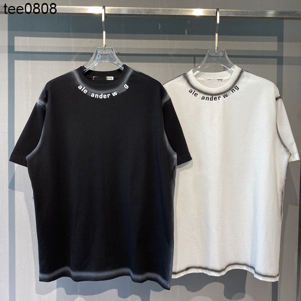 high version tee 2022 summer new aw king neckline inkjet glue pressing men's and women's loose short sleeve t-shirt, White
high version tee 2022 summer new aw king neckline inkjet glue pressing men's and women's loose short sleeve t-shirt, White