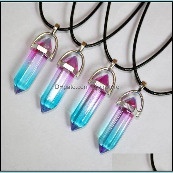 pendant necklaces rainbow glass dowsing pendant pendum hexagon point pendants women necklace jewelry for party friendship rope chain dh4y0, Silver
pendant necklaces rainbow glass dowsing pendant pendum hexagon point pendants women necklace jewelry for party friendship rope chain dh4y0, Silver