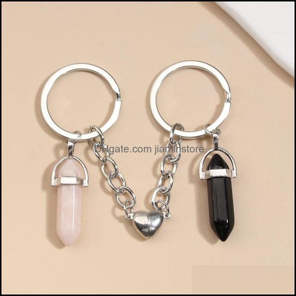 keychains natural crystal rose quartz stone key ring love heart magnetic button keychains for couple friend gifts diy handmade jewelr dhyhw, Silver
keychains natural crystal rose quartz stone key ring love heart magnetic button keychains for couple friend gifts diy handmade jewelr dhyhw, Silver